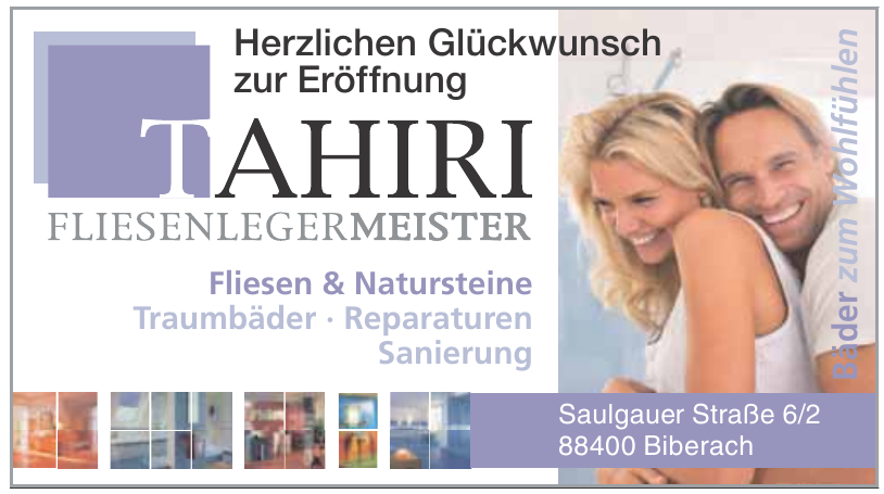 Tahiri Fliesenlegermeister Tahiri Fliesenlegermeister