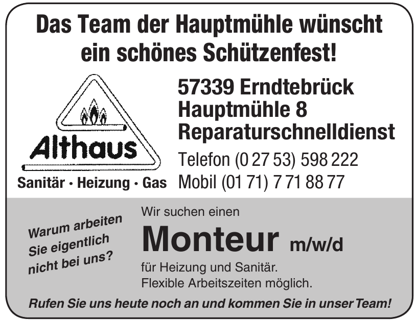 Althaus Reparaturschnelldienst Althaus Reparaturschnelldienst