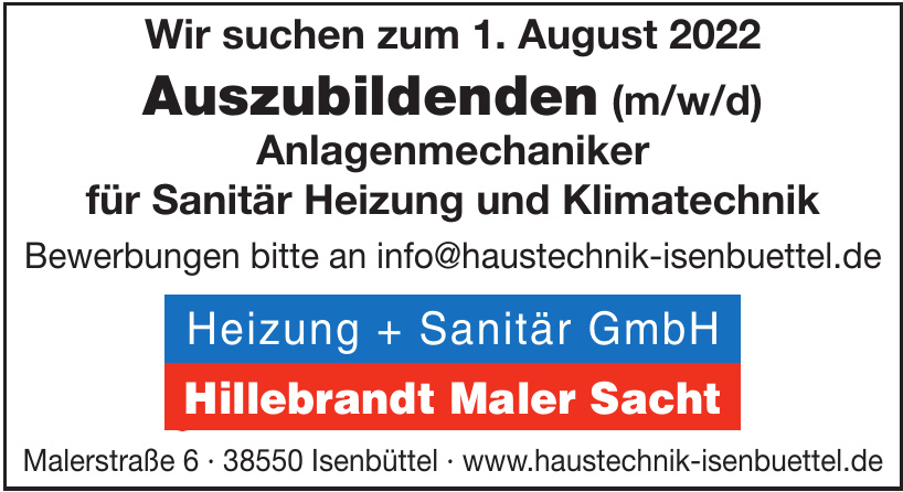 Heizung + Sanitär GmbH Hillebrandt Maler Sacht