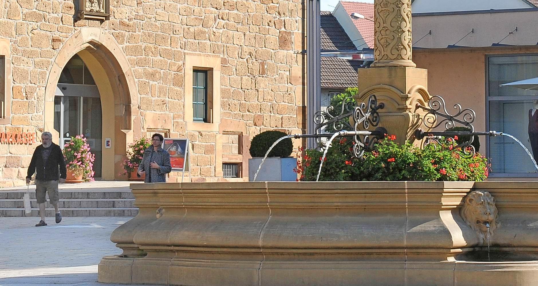 Treffpunkt für die öffentliche Stadtführung am kommenden Sonntag ist der Neckarsulmer Marktbrunnen. Dort startet der rund eineinhalbstündige Rundgang um 14 Uhr. Foto: Archiv/Berger Treffpunkt für die öffentliche Stadtführung am kommenden Sonntag ist der Neckarsulmer Marktbrunnen. Dort startet der rund eineinhalbstündige Rundgang um 14 Uhr. Foto: Archiv/Berger