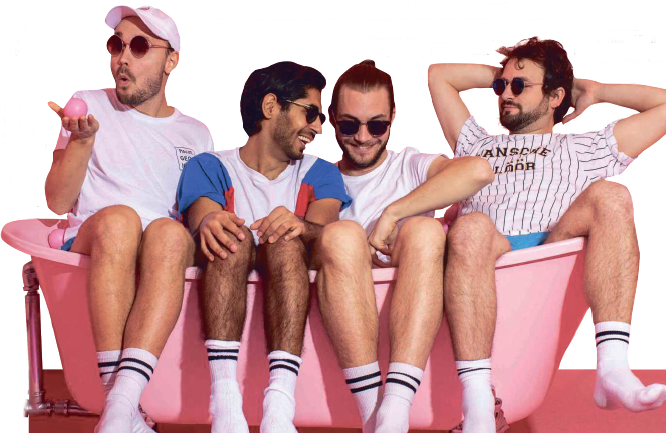 Die vier Mitglieder gründeten die Band im April 2018. Foto: zVg Die vier Mitglieder gründeten die Band im April 2018. Foto: zVg