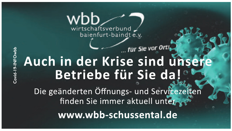 wbb Wirtschaftsverbund Baienfurt-Baindt e.V. wbb Wirtschaftsverbund Baienfurt-Baindt e.V.
