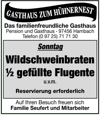 Gasthaus Zum Hühnernest Gasthaus Zum Hühnernest