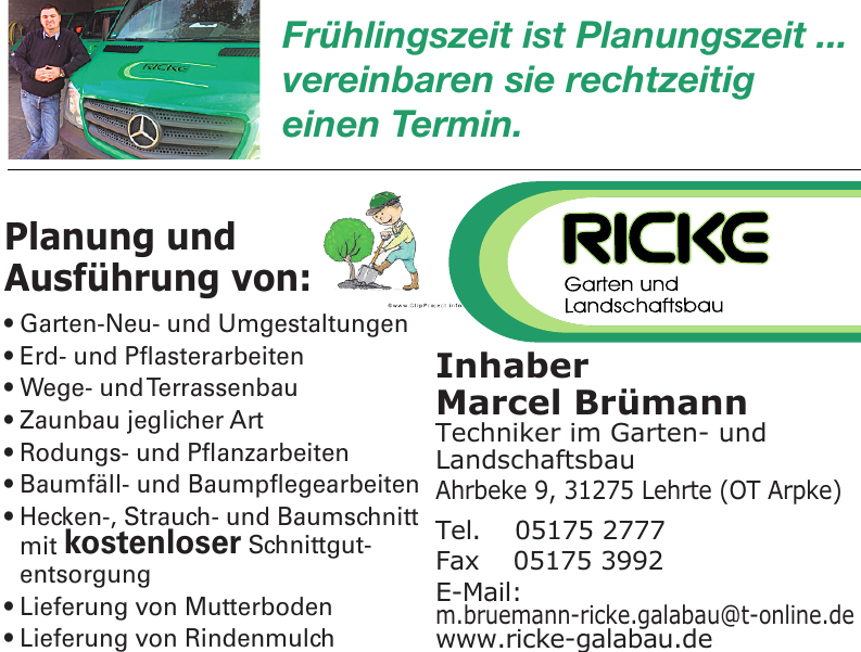 Ricke Garten und Landschaftsbau Ricke Garten und Landschaftsbau