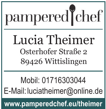 pampered chef Lucia Theimer