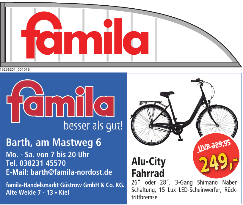 famila-Handelsmarkt Güstrow GmbH & Co. KG. famila-Handelsmarkt Güstrow GmbH & Co. KG.
