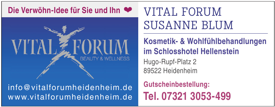 Vital Forum Susanne Blum