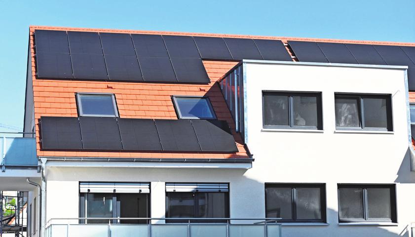 Nachhaltig zu leben ist hier kein Problem: Nicht nur sind die Neubauten gut an den öffentlichen Nahverkehr angebunden, sie sind auch mit Fotovoltaik-Anlagen ausgestattet.