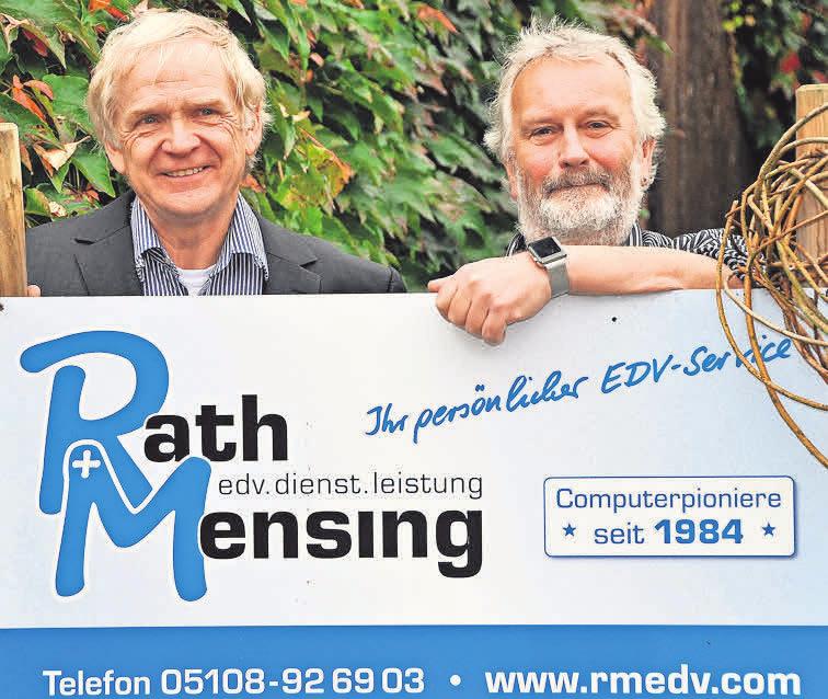 Reiner Rath und Heinz Mensing sind EDV-Experten. Foto (Heick): privat Reiner Rath und Heinz Mensing sind EDV-Experten. Foto (Heick): privat