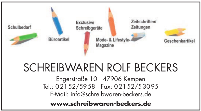 Schreibwaren Rolf Beckers Schreibwaren Rolf Beckers