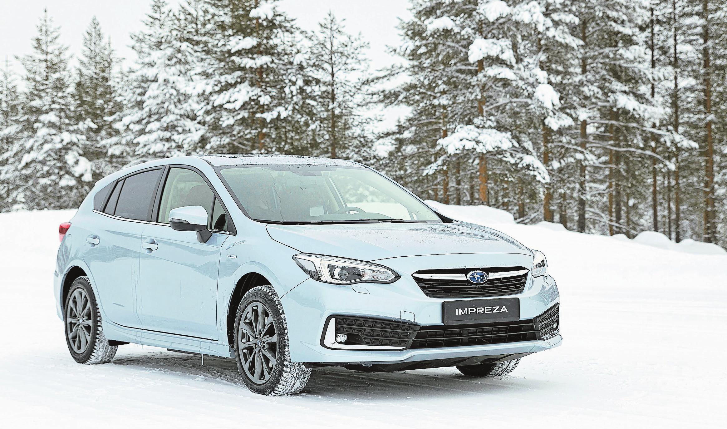 In Schnee und Eis fühlt sich der neue Impreza pudelwohl. Bild: PD