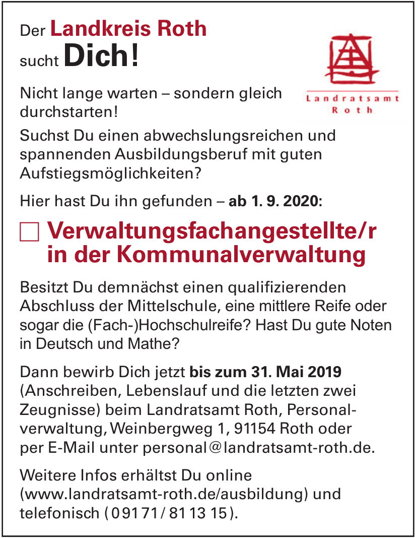 Landratsamt Roth, Personalverwaltung Landratsamt Roth, Personalverwaltung