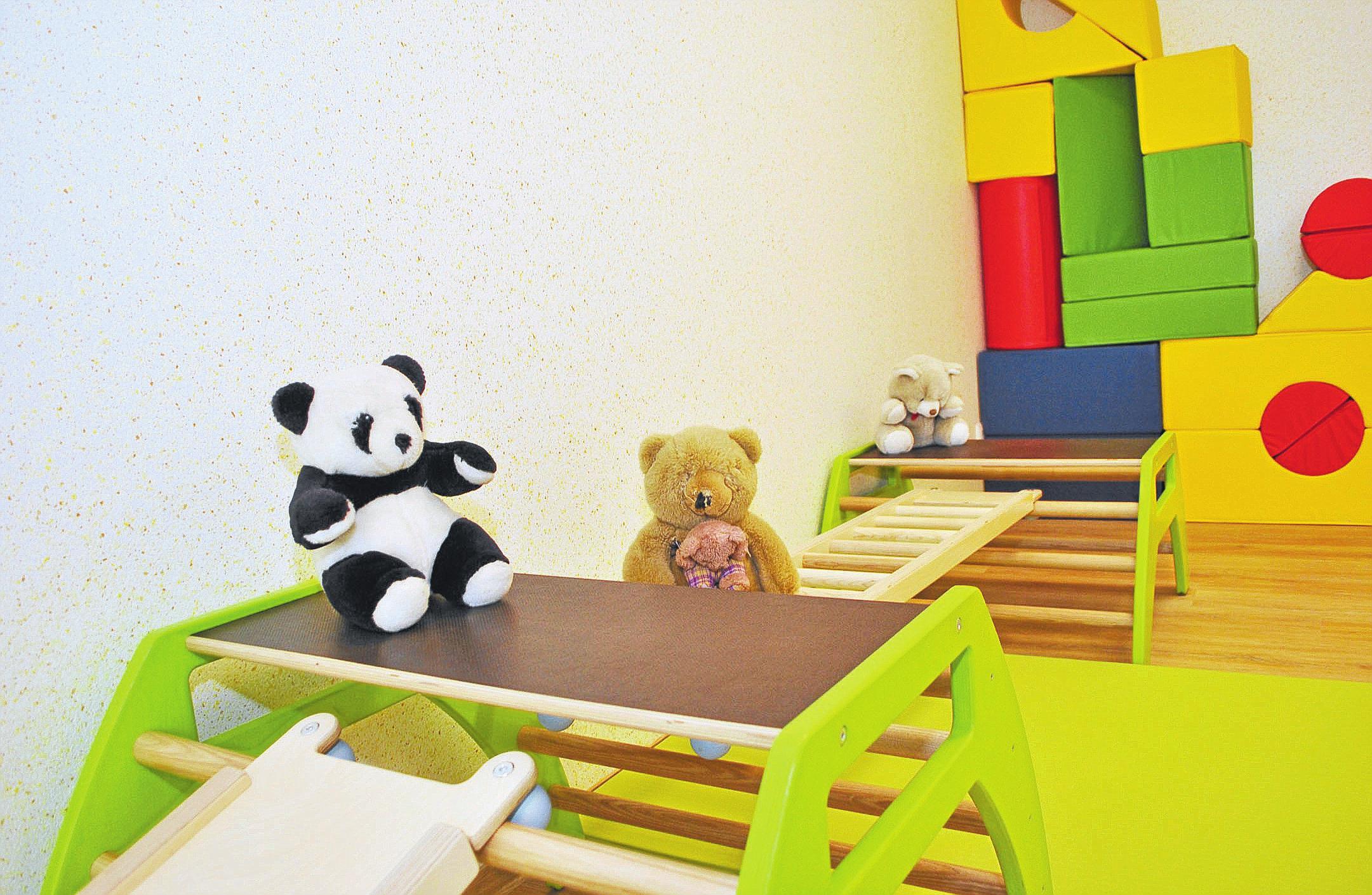 Farbenfrohe Umgebung: Die Kindertageseinrichtung „Vitabande“ ist Krippe (15 Plätze) und Kita (25 Plätze).