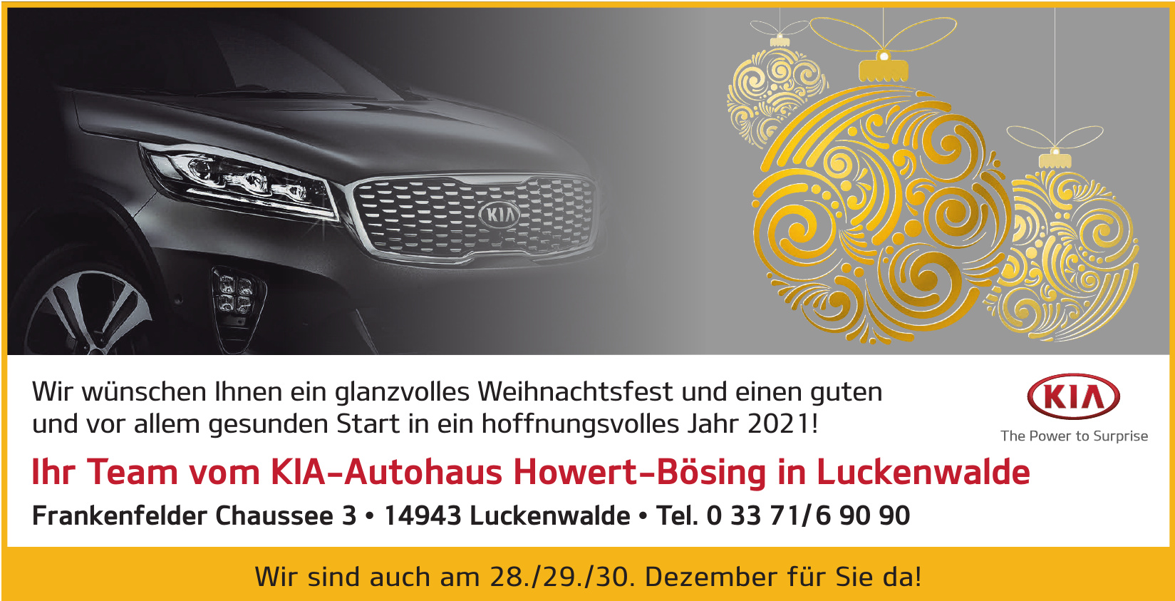 KIA-Autohaus Howert-Bösing in Luckenwalde KIA-Autohaus Howert-Bösing in Luckenwalde