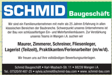 Schmid Baugeschäft Schmid Baugeschäft