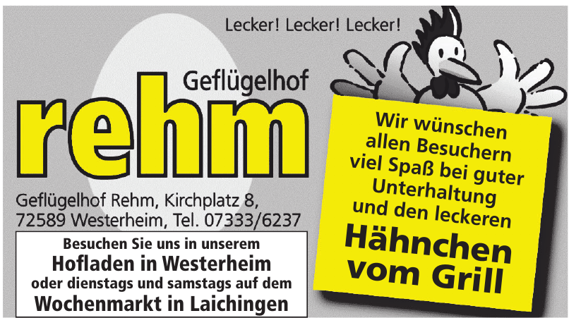 Geflügelhof-Rehm Hofladen GbR Geflügelhof-Rehm Hofladen GbR