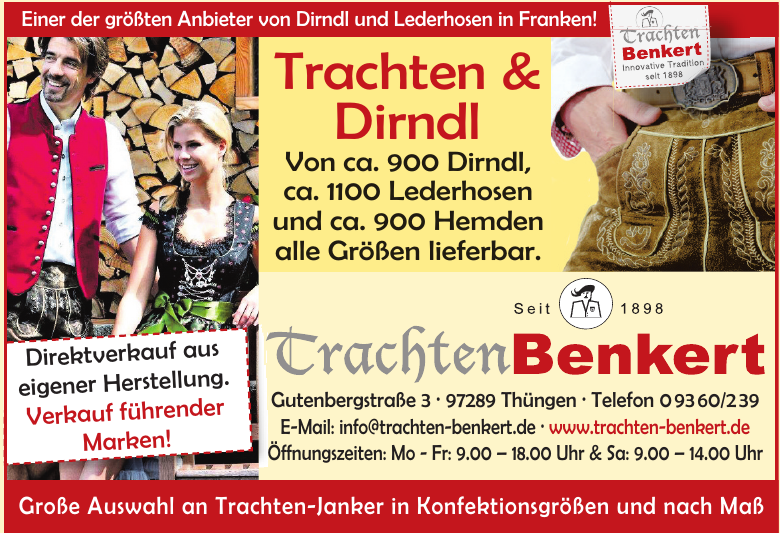 Trachten Benkert Trachten Benkert