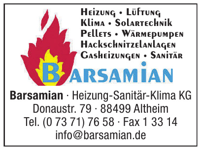 Barsamian Heizung-Sanitär-Klima KG Barsamian Heizung-Sanitär-Klima KG