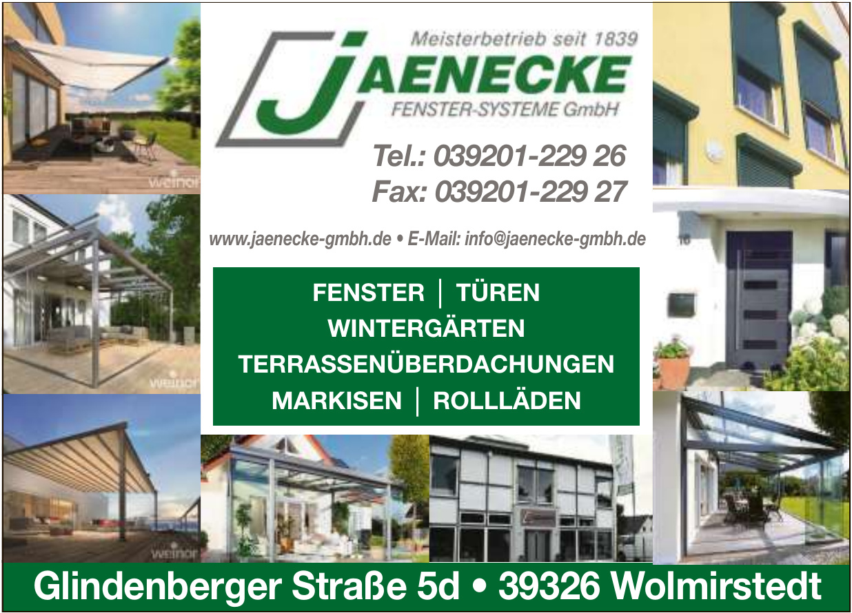 Jaenecke Fenster Systeme GmbH Jaenecke Fenster Systeme GmbH
