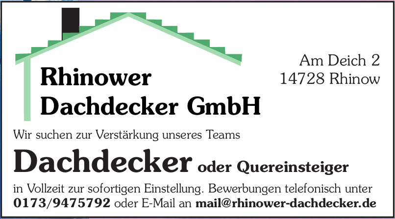 Rhinower Dachdecker GmbH