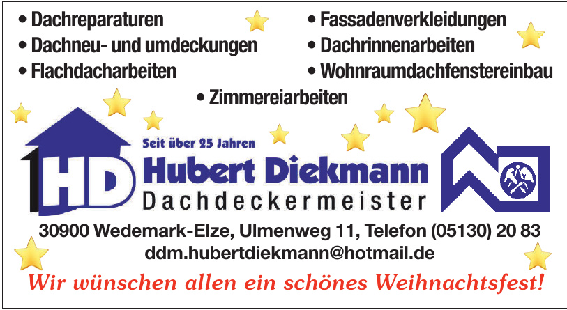 Dachdeckermeister Hubert Diekmann