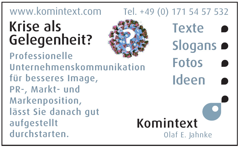 Komintext Olaf E. Jahnke Komintext Olaf E. Jahnke
