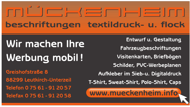 Beschriftungen Mückenheim Beschriftungen Mückenheim
