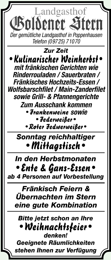Landgasthof Goldener Stern Landgasthof Goldener Stern