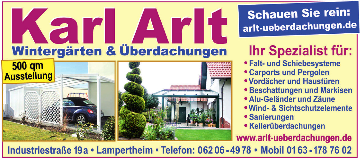 Karl Arlt Überdachungen und Wintergärten Karl Arlt Überdachungen und Wintergärten