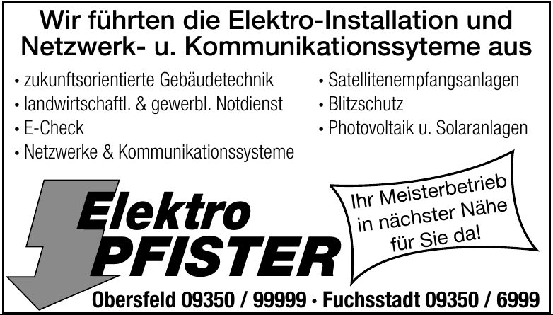 Elektro Pfister Elektro Pfister