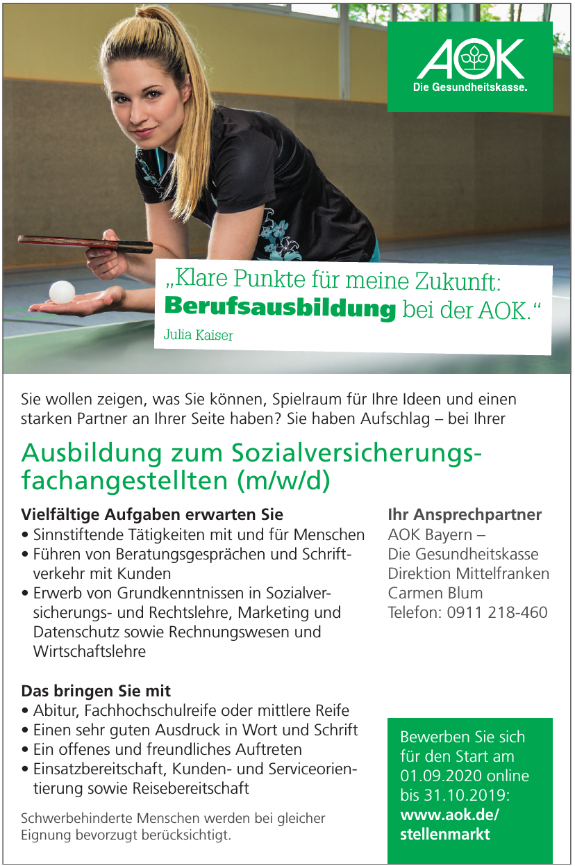 AOK Bayern – Die Gesundheitskasse AOK Bayern – Die Gesundheitskasse