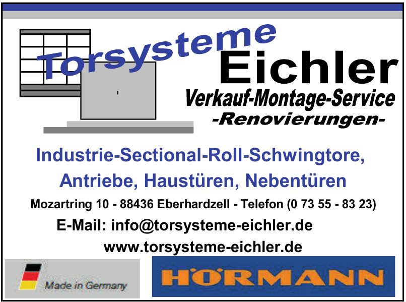 Torsysteme Eichler Torsysteme Eichler