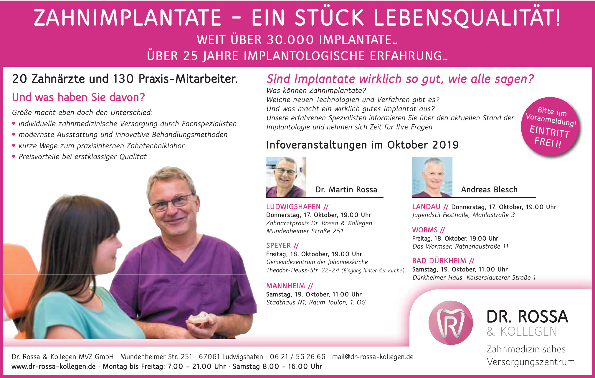 Dr. Rossa & Kollegen MVZ GmbH Dr. Rossa & Kollegen MVZ GmbH