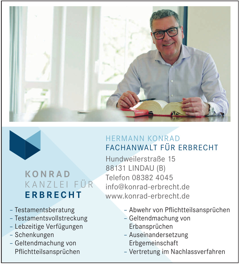 Hermann Konrad Fachanwalt für Erbrecht Hermann Konrad Fachanwalt für Erbrecht