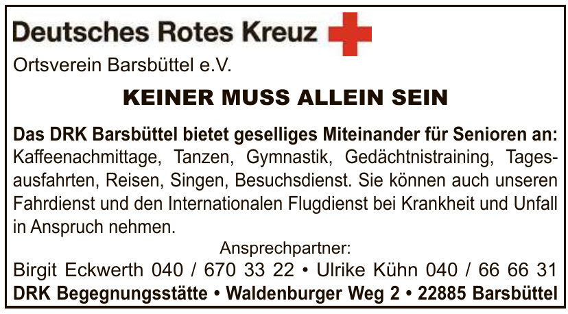 Deutsches Rotes Kreuz Ortsverein Barsbüttel e. V.