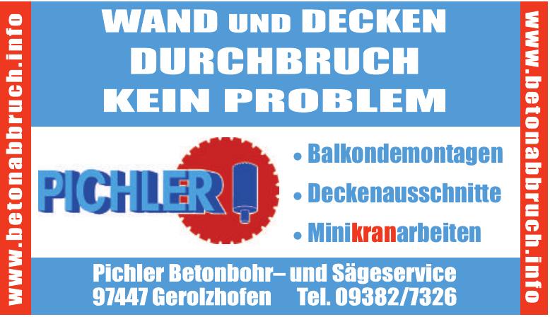 Pichler Betonbohr- und Sägeservice Pichler Betonbohr- und Sägeservice