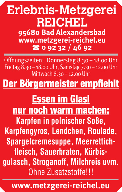 Erlebnis-Metzgerei Reichel Erlebnis-Metzgerei Reichel