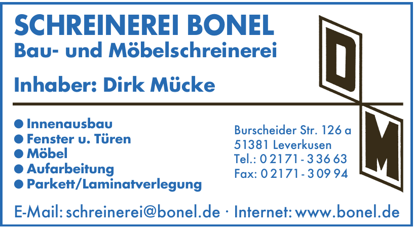 Schreinerei Bonel Schreinerei Bonel