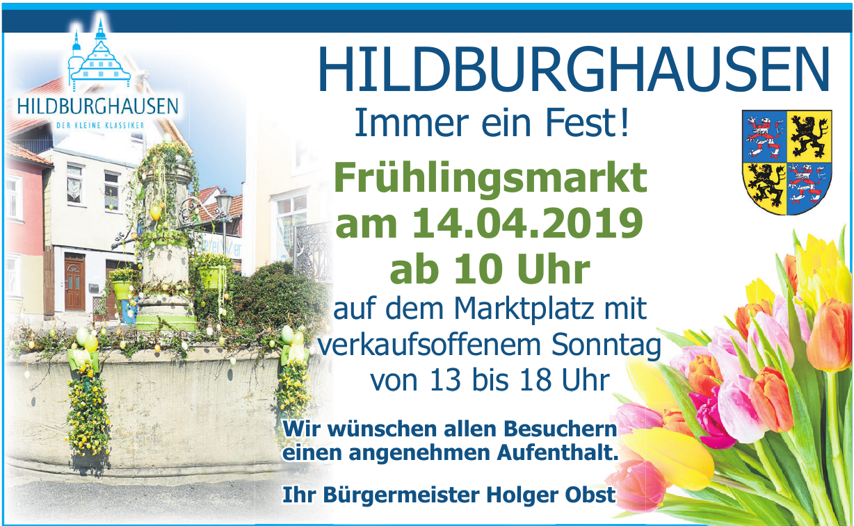 Frühlingsmarkt Hildburghausen Frühlingsmarkt Hildburghausen