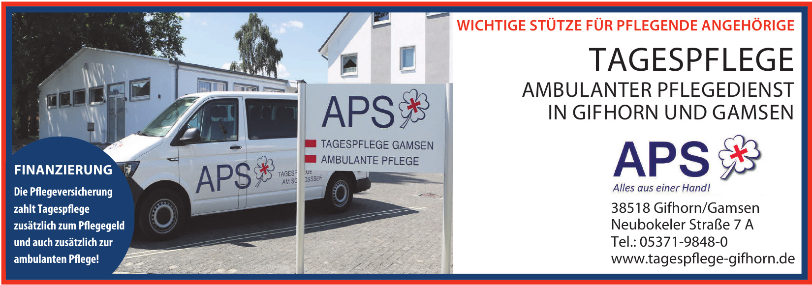 APS Tagespflege Ambulanter Pflegedienst Gifhorn und Gamsen APS Tagespflege Ambulanter Pflegedienst Gifhorn und Gamsen