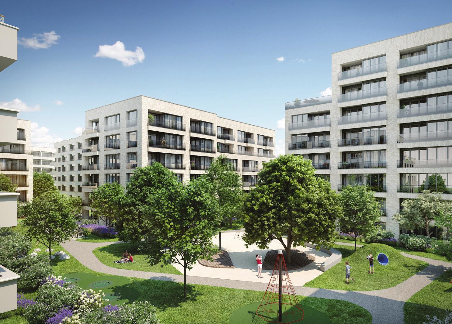 Maximilians Quartier: Zwischen Grunewald und Ku‘damm entstehen 970 Mietwohnungen mit acht Blockheizkraftwerken.