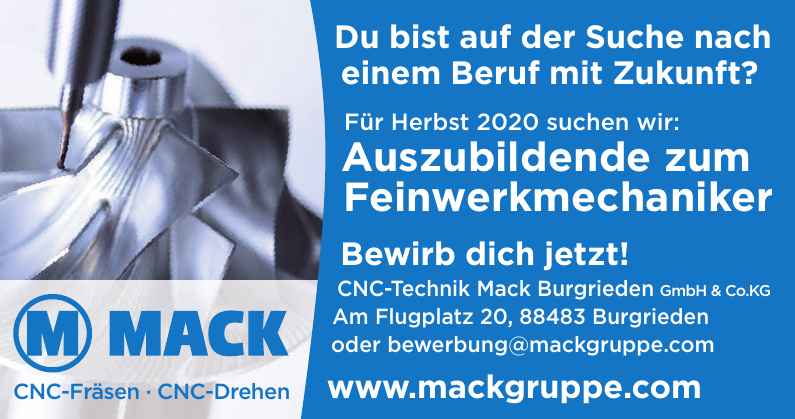 CNC-Technik Mack Burgrieden GmbH & Co.KG CNC-Technik Mack Burgrieden GmbH & Co.KG