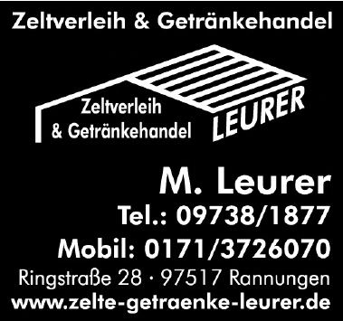Zeltverleih & Getränkehandel Leurer Zeltverleih & Getränkehandel Leurer