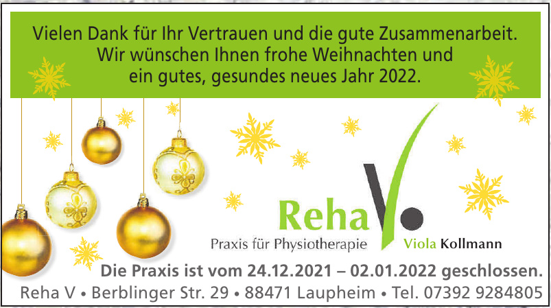 Reha Praxis für Physiotherapie Viola Kollmann