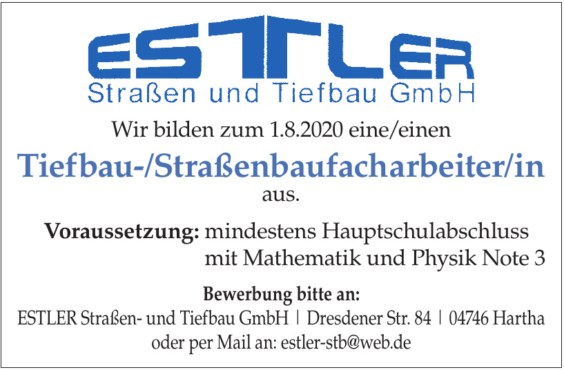 ESTLER Straßen- und Tiefbau GmbH ESTLER Straßen- und Tiefbau GmbH
