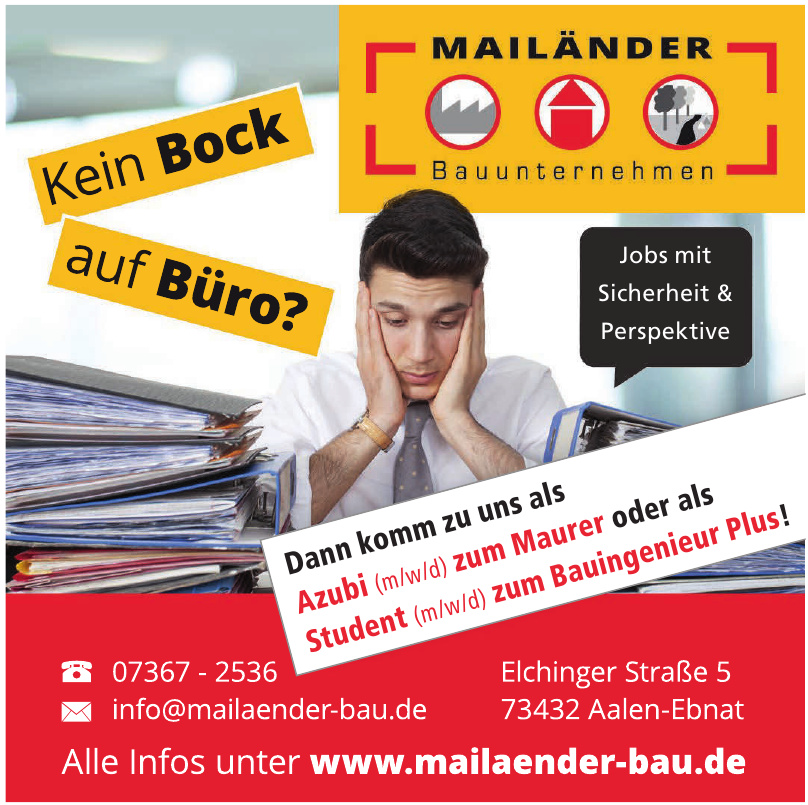 Mailänder Bauunternehmen GmbH Mailänder Bauunternehmen GmbH