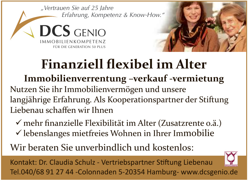 DCS genio e. K., Dr. Claudia Schulz
