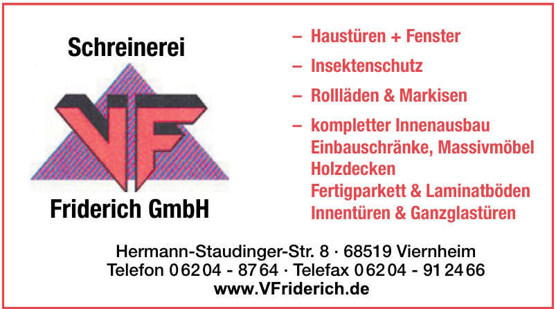 Schreinerei Friderich GmbH Schreinerei Friderich GmbH