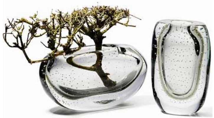 Vier Kilogramm Glas verwandeln sich – mundgeblasen – in die Vase Amara, die Teil der neuen Kollektion der Hamburger Designmanufaktur Philippi ist. PHILIPPI