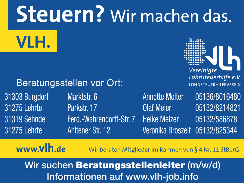 Lohnsteuerhilfeverein Vereinigte Lohnsteuerhilfe e.V.- Annette Molter Lohnsteuerhilfeverein Vereinigte Lohnsteuerhilfe e.V.- Annette Molter